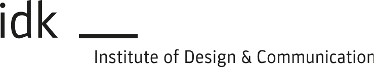 logo idk institute of design & communication